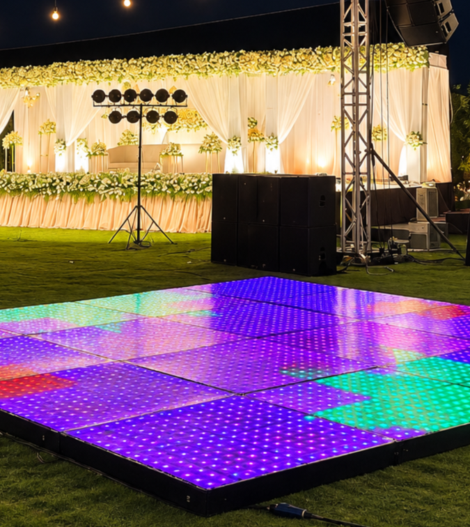 Outdoor lawn space, view 1